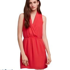 Wilfred Sabine Faux-wrap mini dress coral pink size XS